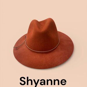 Shyanne Western Wool/Felt Brim Hat Rust Orange Gorgeous!